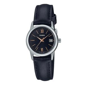 Reloj Casio para dama en cuero LTP-V002L-1B3UDF