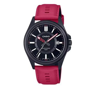 Reloj casio para hombre en cuero MTP-E350BL-1BVDF