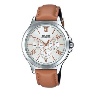 Reloj casio para hombre en cuero MTP-V300L-7A2UDF