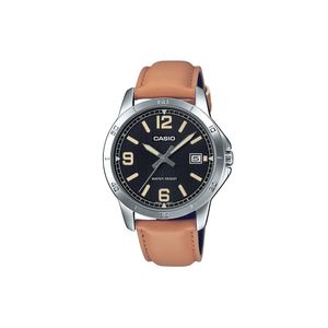 Reloj Casio para hombre en cuero MTP-V004L-1B2UDF