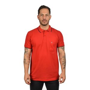Camiseta Tipo Polo Para Hombre Hamer Con Bolsillo