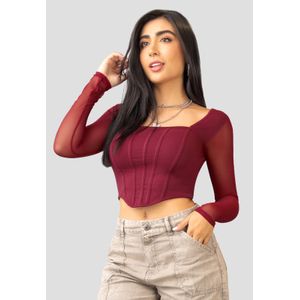 Blusa Mujer Vinotinto Atypical 101319