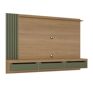 Mueble para TV 75" en MPD 200cm incluye soporte Roble con menta