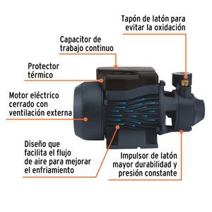 Bomba Eléctrica Periférica De 1 Hp