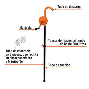Bomba Extractora De Aceites Con Manivela