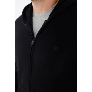 Buzo negro con bolsillos laterales para hombre