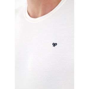Camiseta blanca manga corta para hombre