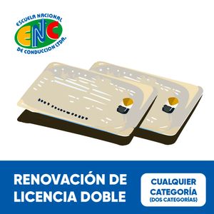 Renovación licencia doble