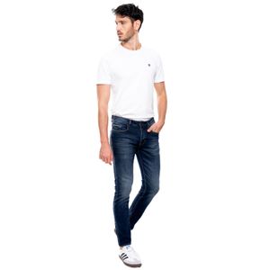 Jeans Slim Fit Medium Waist Con Lavado Dirty