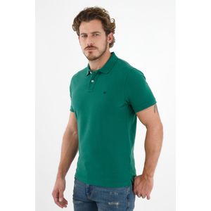 Polo verde con raqueta malla para hombre