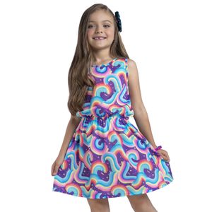 Vestido Infantil Femenino Morado Mp 31608
