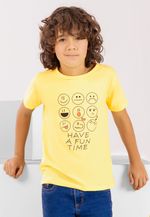 Camiseta Infantil Masculino Amarillo Pastel Mp 101206 Agaval