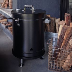 Barril ahumador pequeño de lámina de hierro
