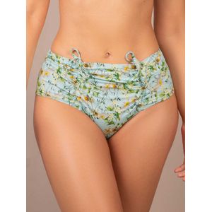 Panty de Baño Alto en Cintura Aguamarina