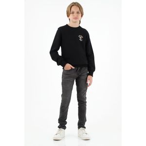Buzo negro con mini print para niño