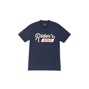 Camiseta azul estampada para hombre