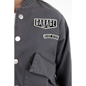 Chaqueta gris tipo bomber para niño