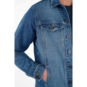 Chaqueta azul en denim para hombre