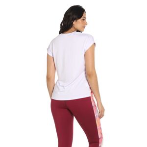 Camiseta Manga Corta Wineberry Floral Mujer