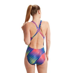 Vestido De Baño Allover Digital Powerback Mujer