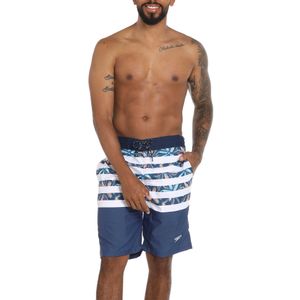 Pantaloneta Stripe Hibiscus 22 Pulgadas Hombre