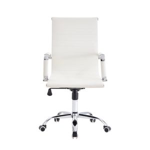 Silla Oficina X-56W, Blanca, con Comodo Espaldar y Rodachines