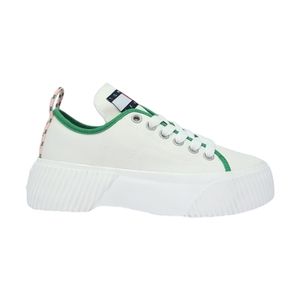 TENIS CASUAL DAMA TOMMY COLOR BLANCO Y VERDE