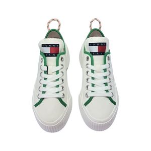 TENIS CASUAL DAMA TOMMY COLOR BLANCO Y VERDE