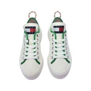 TENIS CASUAL DAMA TOMMY COLOR BLANCO Y VERDE