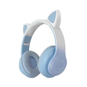 Diadema Inalambrica Diseño Gato Azul