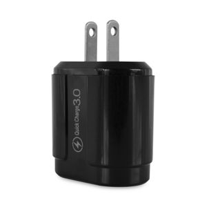 Cargador Carga Rapida Con Cubo y Cable Entrada USB A TIPO C Negro