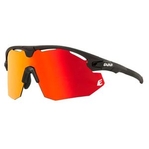 Gafas de Ciclismo EASSUN MATT BLK-SHINY BLK/FULL Red Revo