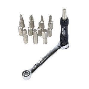 RATCHET Lezyne KIT- BLACK/NICKEL CHROME VANADIUM BITS
