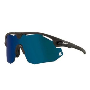 Gafas de Ciclismo EASSUN MATT BLK-SH.BLK/Blue Revo LENS
