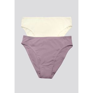 Panty Paq X2 Mujer Marfil/Morado FI 96633