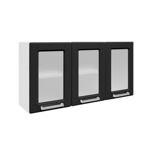 Cocina integral Simply en acero 105cm incluye lavaplatos izquierdo Negro