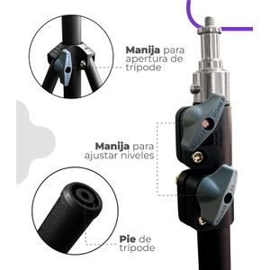 Tripode De Aluminio Para Aro De Luz