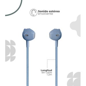 Manos Libres Auriculares Diseño Gato Color Gris