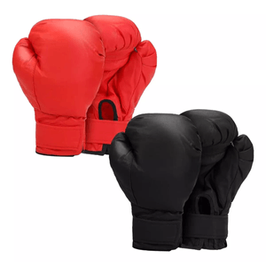 2 Pares De Guantes De Boxeo Para Adulto Protección y Defensa Negro Rojo