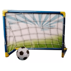 Cancha Fútbol Portable Portátil + 2 Arcos + Balón + maya Juego Niños Deportes