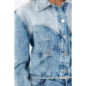 Chaqueta azul tipo torero para mujer