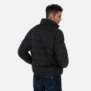 Chaqueta Acolchada Color Negro Para Hombre