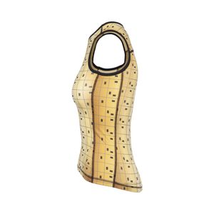 Jersey Ciclismo M/S Bioracer Interior Ns Bit Map Mujer Gold