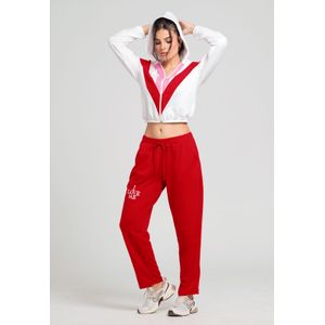 Pantalón Sudadera Mujer Rojo Fi 104174
