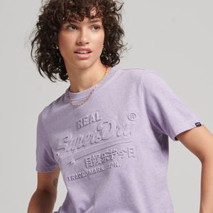 Camiseta Manga Corta Para Mujer Vintage Logo Emboss Superdry 52383