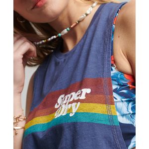 Camiseta Para Mujer Vintage Cali Stripe Vest Superdry 51220
