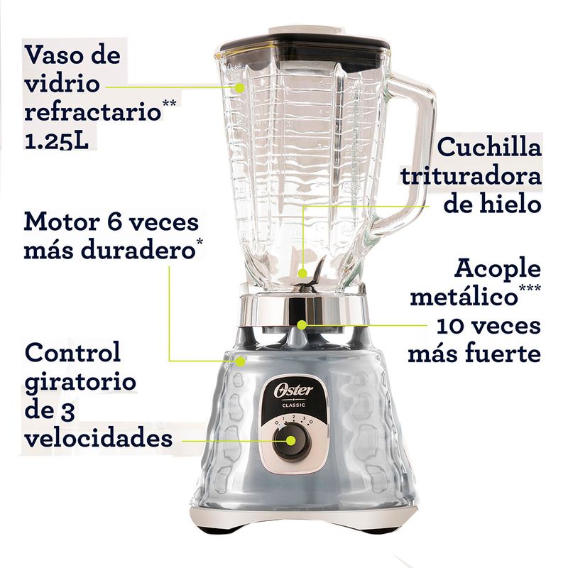 LICUADORA-OSTER-CROMADA-3V-700W