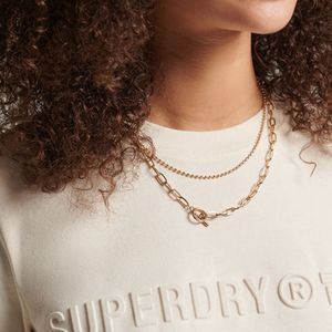 Camiseta Manga Corta Para Mujer Vintage Corp Logo Marl Superdry 51199