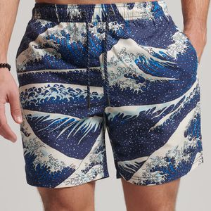 Pantaloneta Corta Para Hombre Vintage Hawaiian Superdry