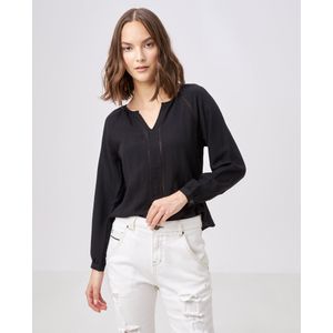 No disponible para la venta - Camisa henley apliques tejidos